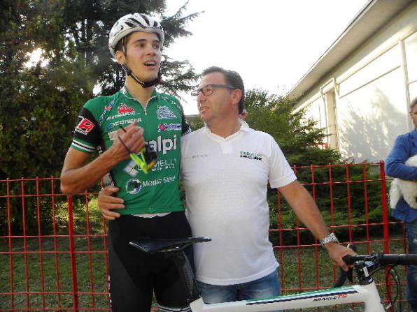 Nicola Cesaro col suo DS Tiziano Dozio (Foto Nastasi)